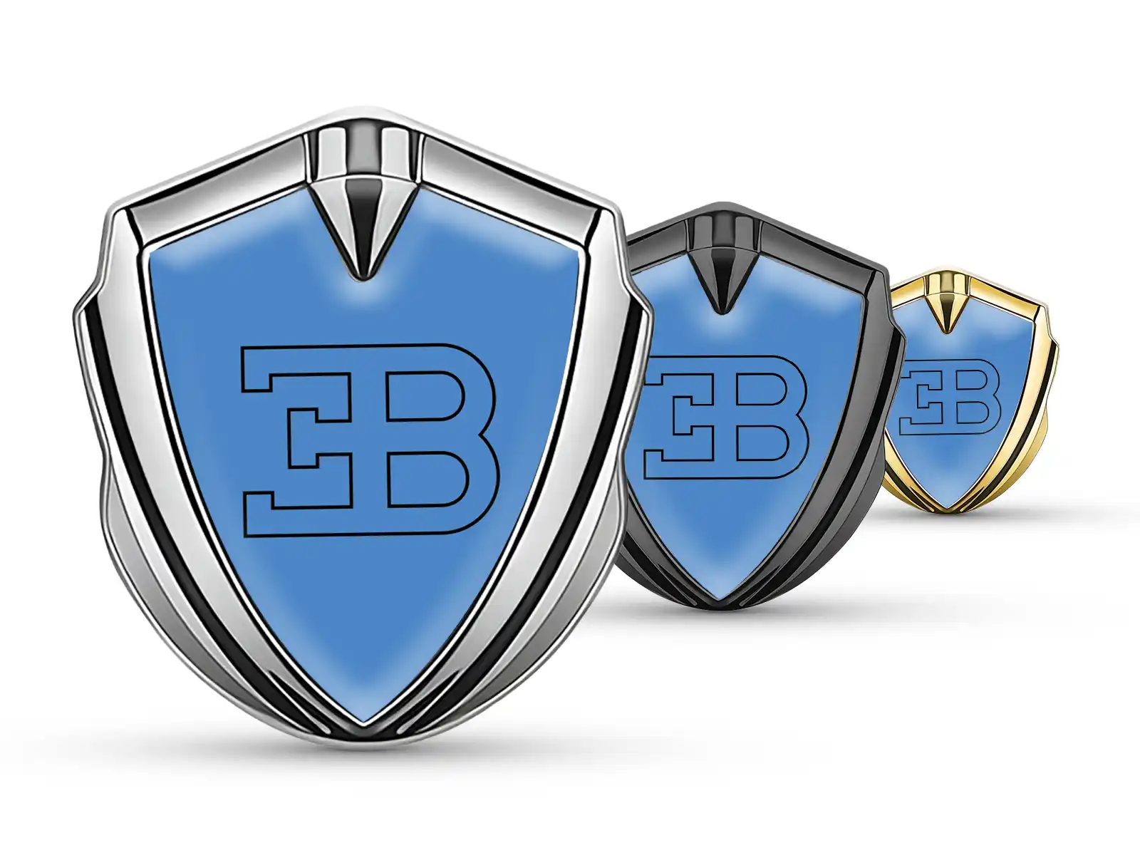 Bugatti Emblem Fender Abzeichen Sportlicher Stil Glänzend